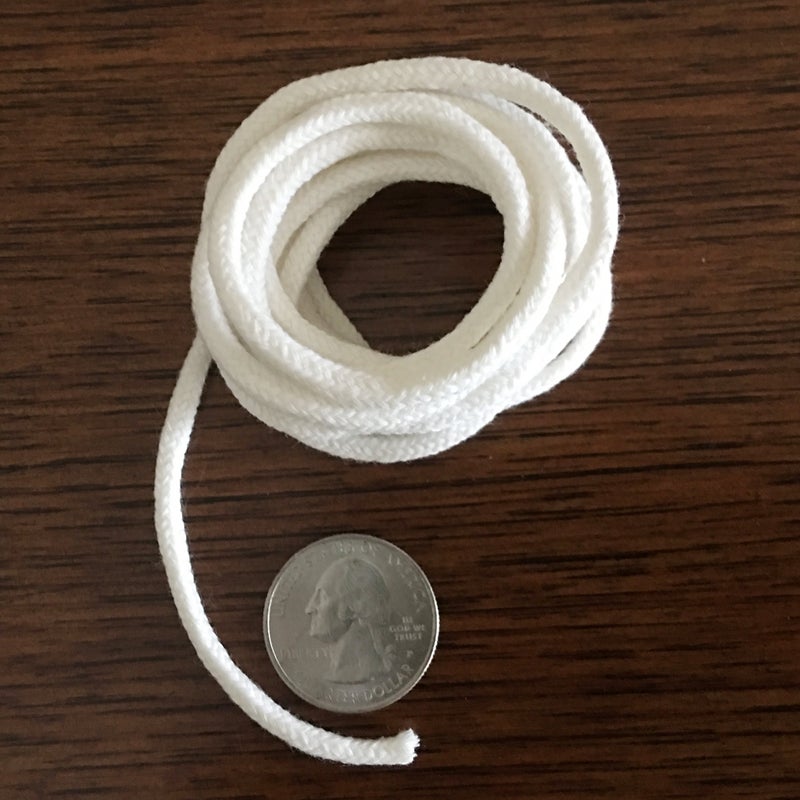 Firefly Brand - 5 Feet of 3.6mm Braided Eco Cotton Replacement Wick for Oil Lamps and Candles for Round Wick Holders - Image 5